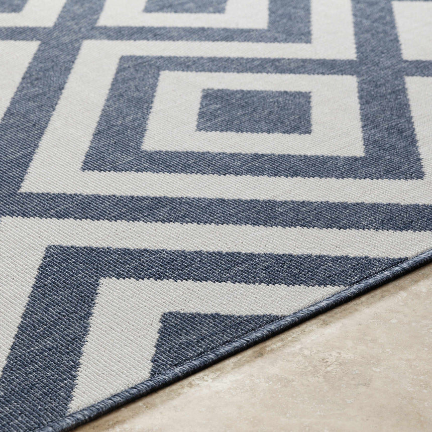 Spilsby Navy Blue Outdoor Rug - Clearance