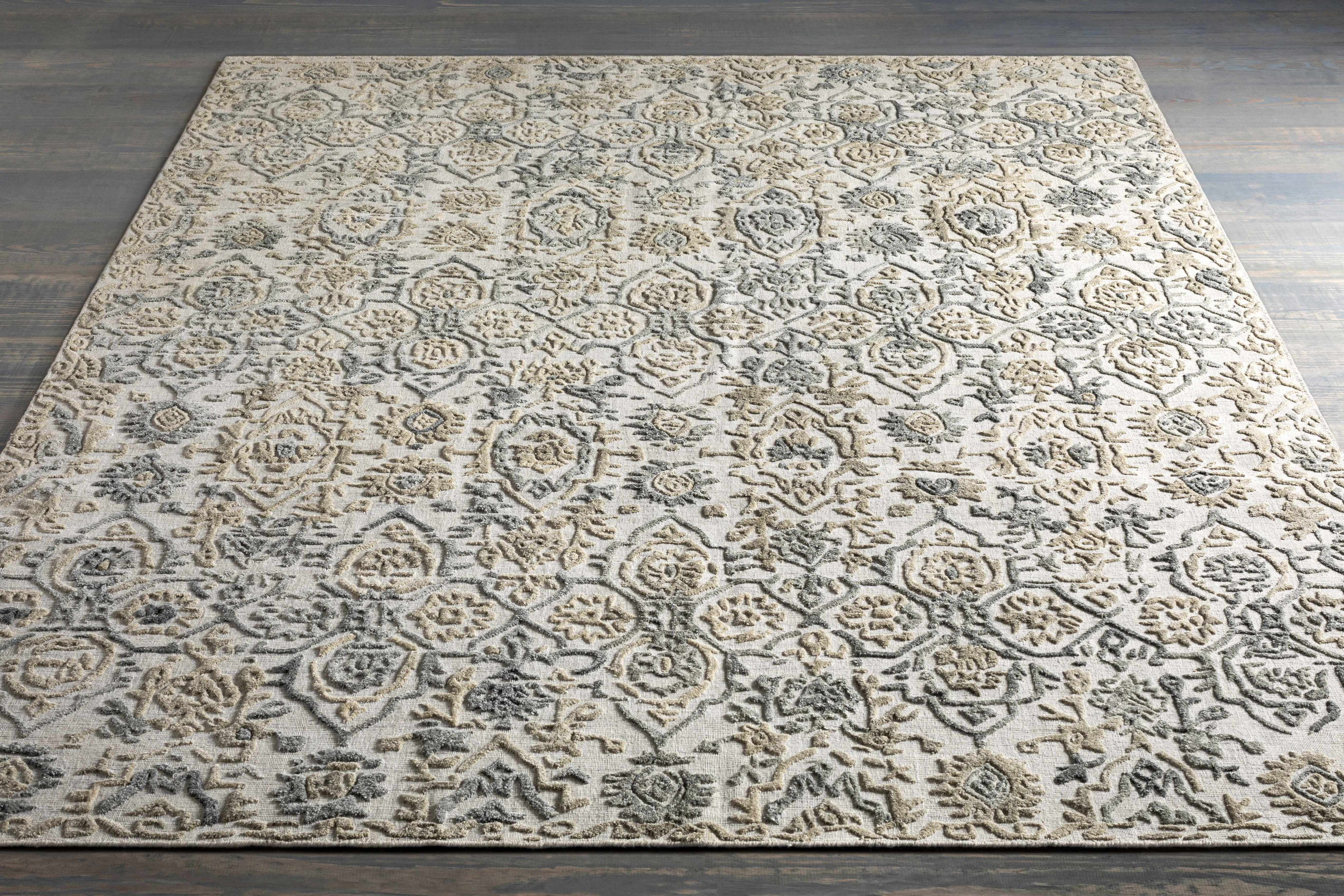 Reverse side of Acle Area Rug - Clearance, focusing on underside structure and material.Traditional Area Rug Backing  