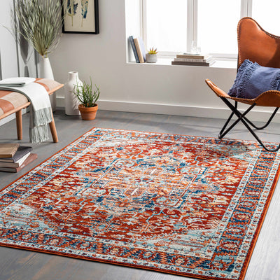 Sagunto Red Area Rug - Clearance