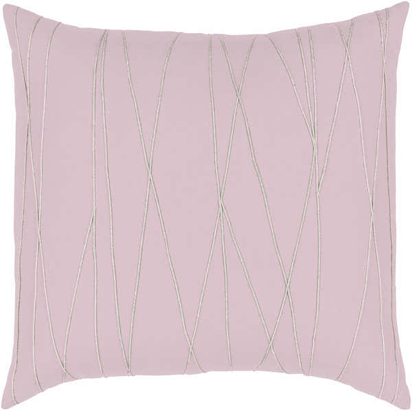 Adela Mauve Geometric Cotton Bedding Euro Sham - Clearance