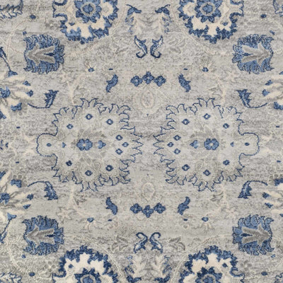 Adairsville Blue Floral Area Carpet - Clearance