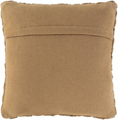 Adstock Brown Square Throw Pillow