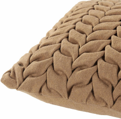 Adstock Brown Square Throw Pillow