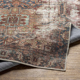 Adtugan Vintage Flat Pile Washable Rug