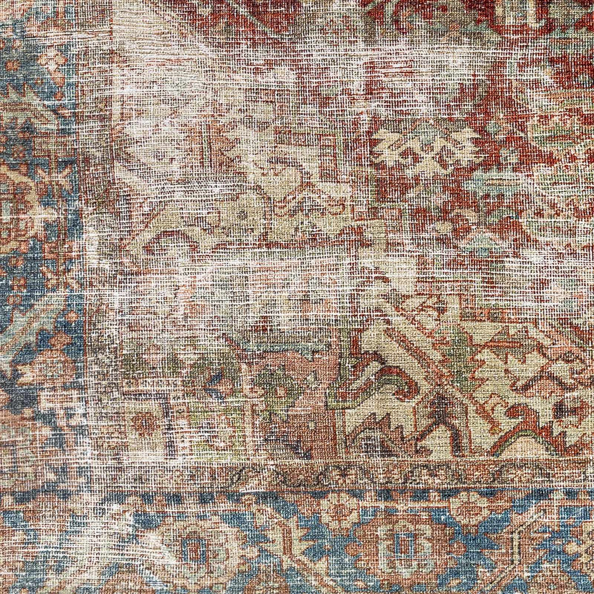 Adtugan Vintage Flat Pile Washable Rug