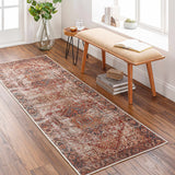 Adtugan Vintage Flat Pile Washable Rug