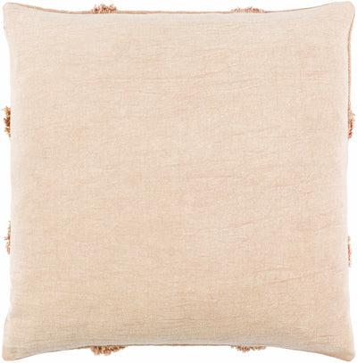 Afon Dusty Coral Square Throw Pillow - Clearance