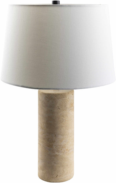 Konnevesi Ribbed Ceramic Gray Table Lamp