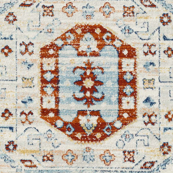 Tullow Cream & Rust Area Rug - Clearance