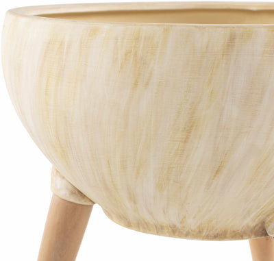 Ahipara Beige Ceramic Vase - Clearance