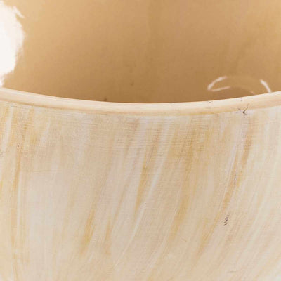 Ahipara Beige Ceramic Vase - Clearance