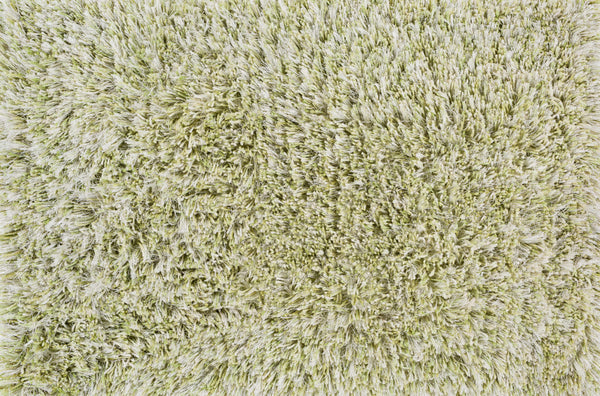Marao Solid Grass Green Plush Rug - Clearance