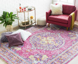 Seffner Mauve Square Throw Pillow