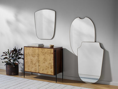 Escaudain Contemporary Gold Mirror