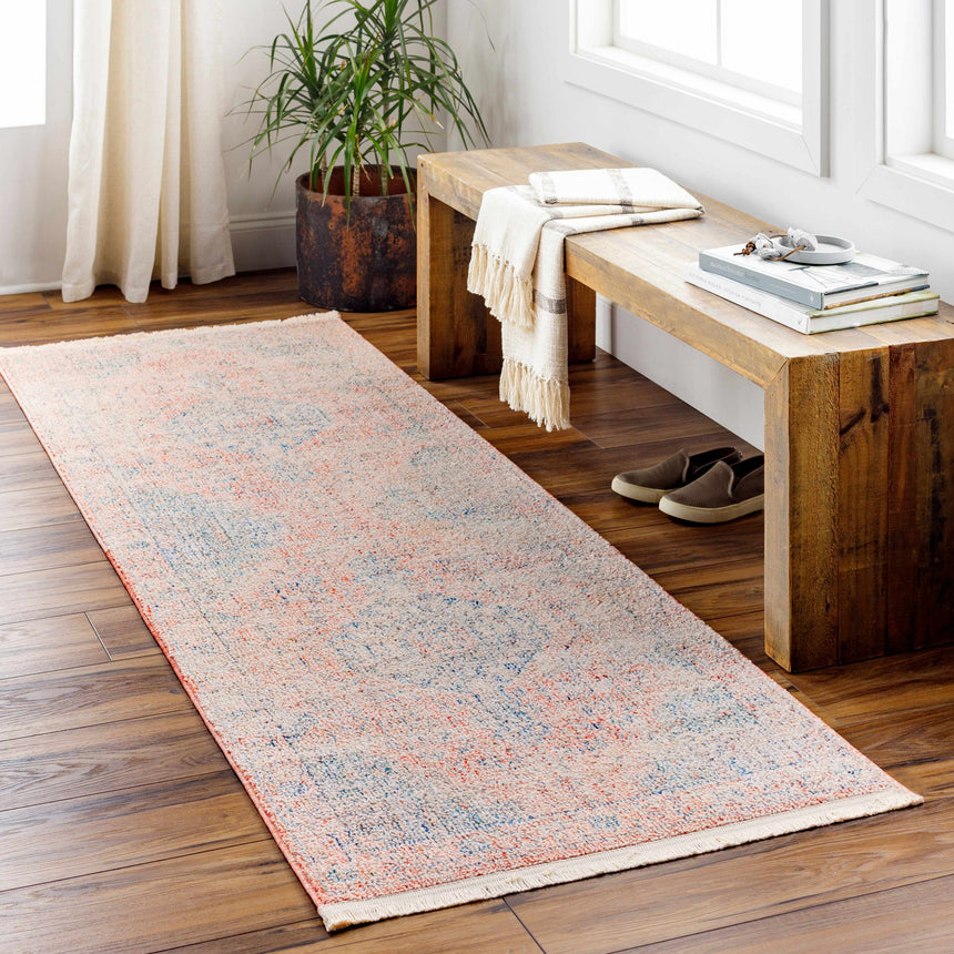 Akio Distressed Pink Area Rug - Clearance