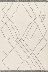 Alaca Arsenal Cream Hand Tufted Wool Area Rug