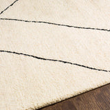 Alaca Arsenal Cream Hand Tufted Wool Area Rug