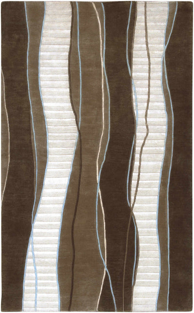 Alanreed Brown Premium Wool Area Rug - Clearance