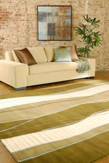 Alanreed Brown Premium Wool Area Rug - Clearance