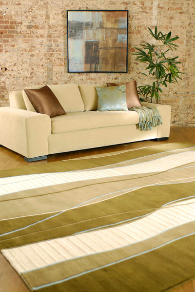 Alanreed Brown Premium Wool Area Rug - Clearance