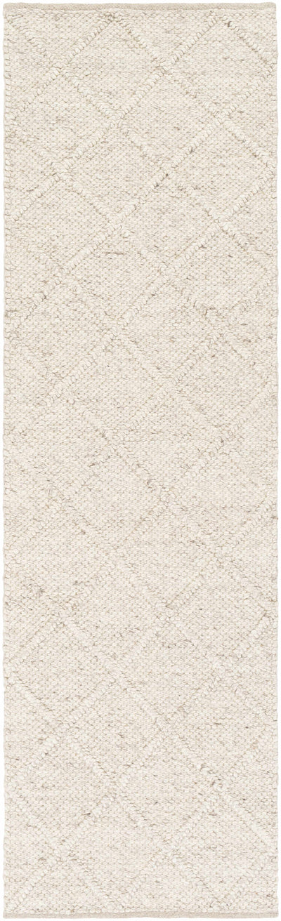 Syosset Beige Trellis Wool&Viscose Area Rug