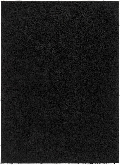 Black Solid Area Rug