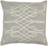 Alhambra Gray Interwoven Pattern Throw Pillow - Clearance