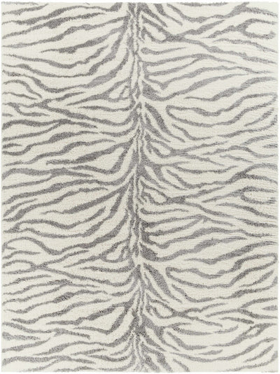 Zebra Print Plush Rug
