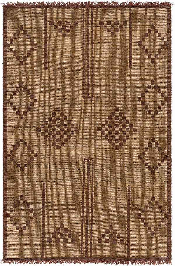 Almis Jute & Leather Rug