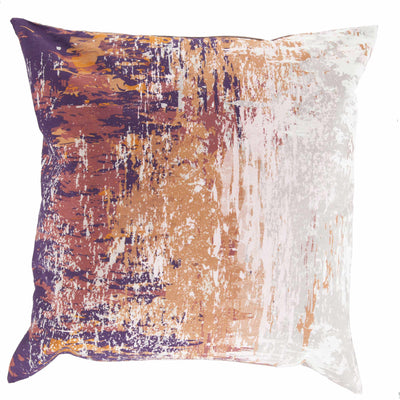 Alvechurch Purple&Brown Abstract Throw Pillow - Clearance