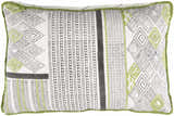 Alyangula Green Tribal Geometric Accent Pillow - Clearance