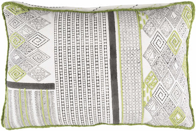 Alyangula Green Tribal Geometric Accent Pillow - Clearance