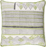 Alyangula Green Tribal Geometric Accent Pillow - Clearance
