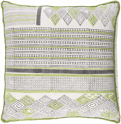 Alyangula Green Tribal Geometric Accent Pillow - Clearance