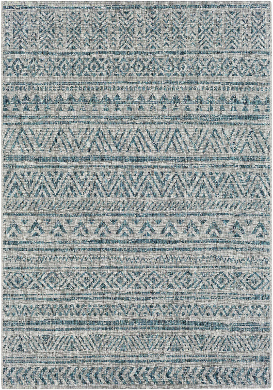 Novato Aqua All Over Pattern Performance Outdoor Rug – Boutique Rugs