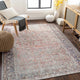 Rust Anahawan Distressed Washable Area Rug - Clearance – Boutique Rugs