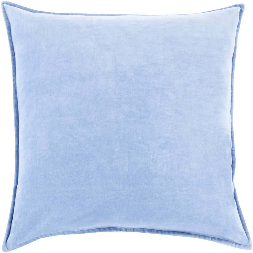 Aneth Blue Square Throw Pillow