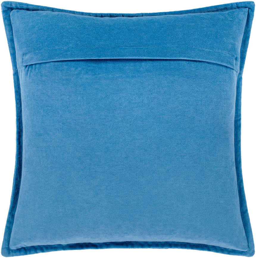 Aneth Blue Square Throw Pillow