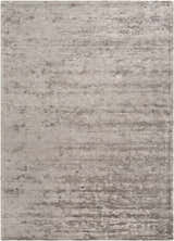 Close-up of the charcoal Angie Area Rug. Hand-loomed, 100% Viscose rug with a contemporary striped design. Design-Rectangle-811