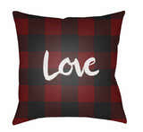 Love Buffalo Plaid Love Accent Outdoor Pillow