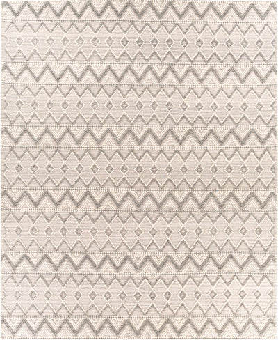 Whittington Gray&Cream Wool Rug - Clearance