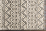 Whittington Gray&Cream Wool Rug - Clearance