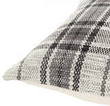 Aran Black Plaid Check Throw Pillow