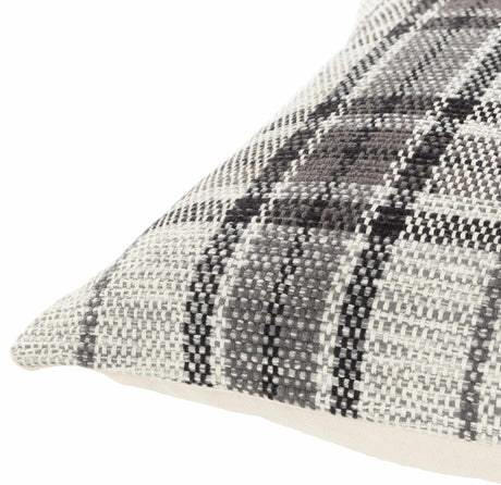Aran Black Plaid Check Throw Pillow