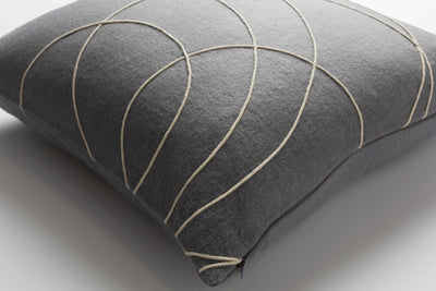 Ardglass Grey Swirl Pattern Accent Pillow - Clearance