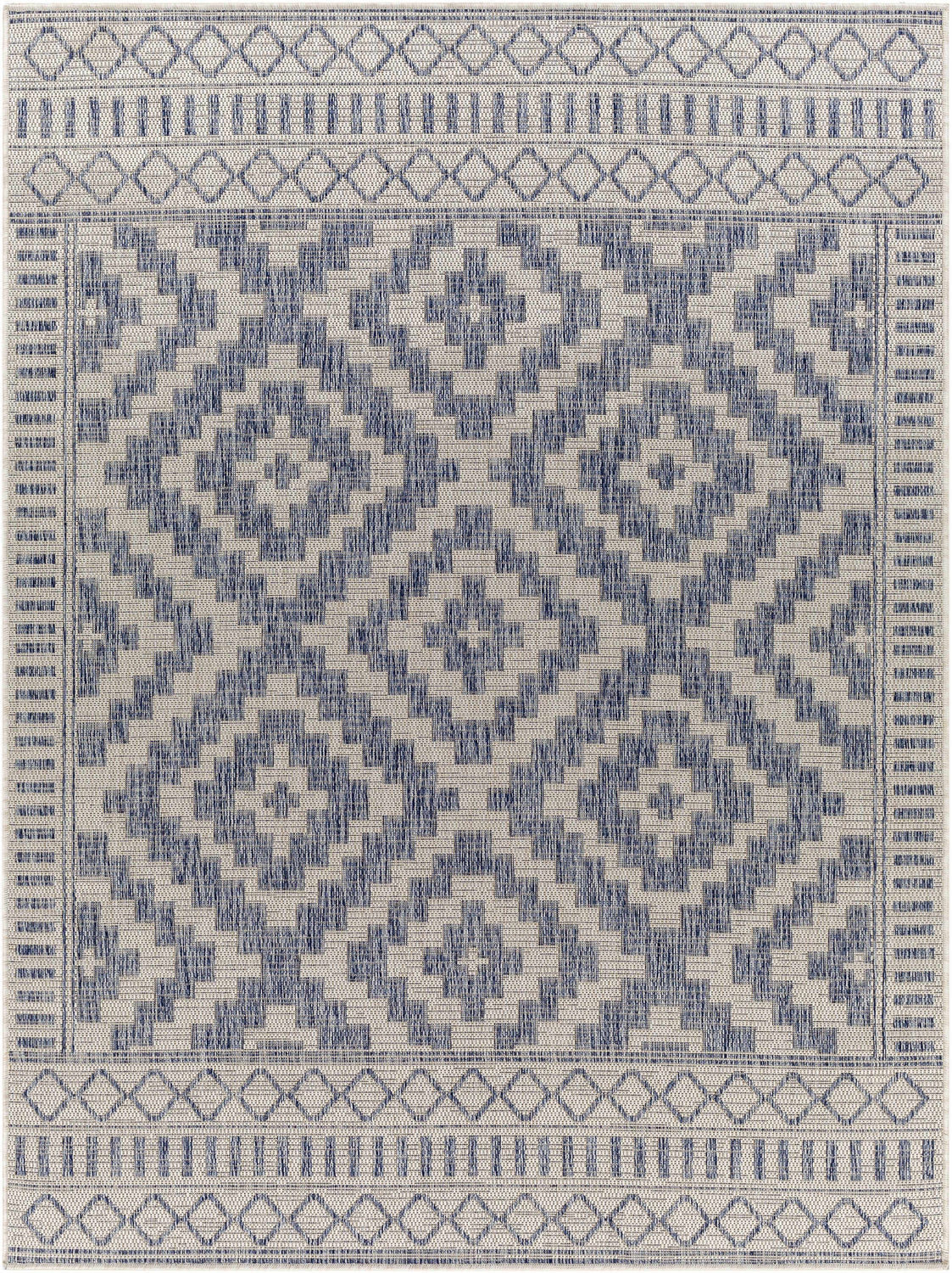 Kabala Dark Blue Area Rug - Clearance