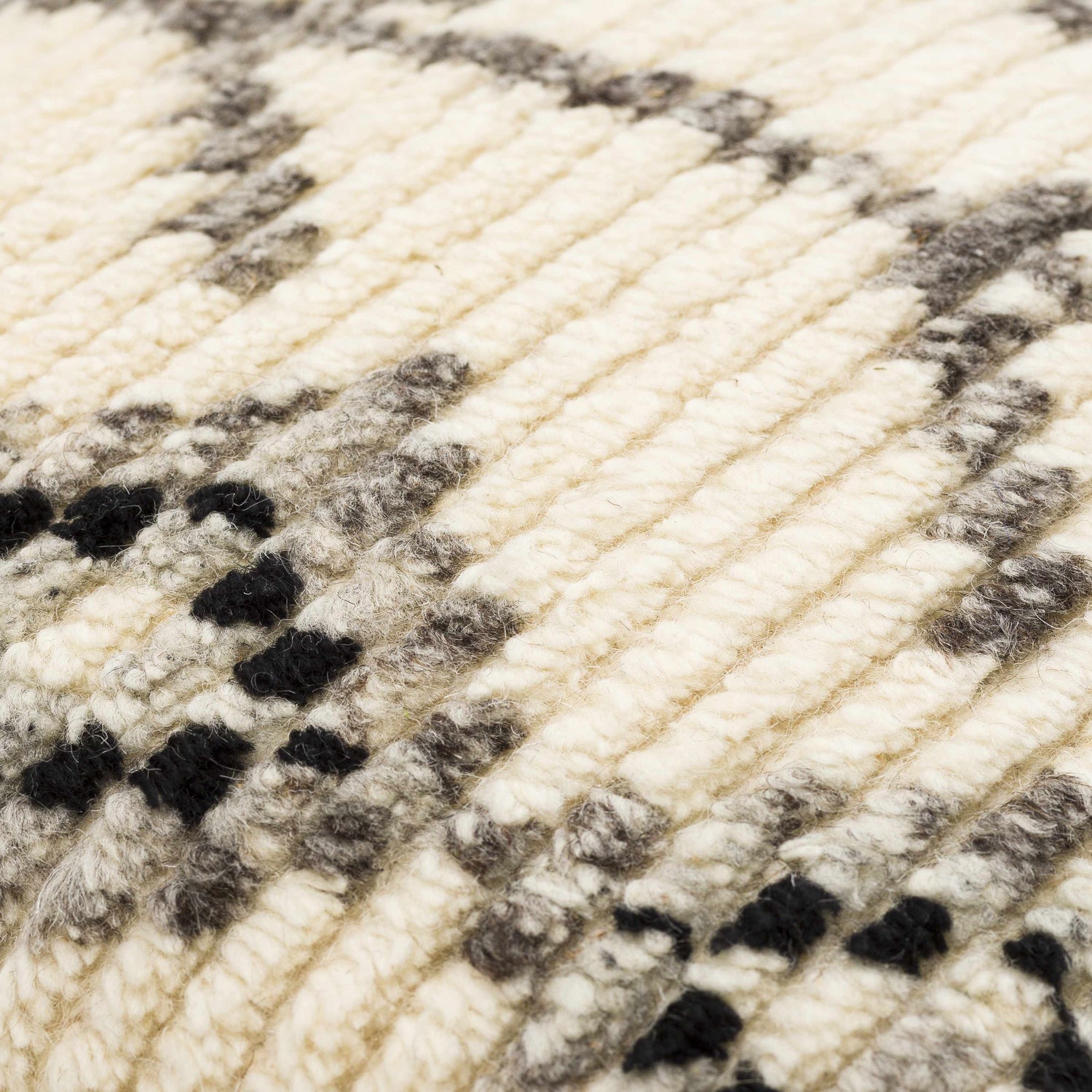 Arrochar Cream Geometric Textured Throw Pillow - Clearance