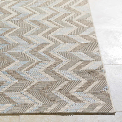 Ashbourne Brown/Beige Chevron Rug - Clearance