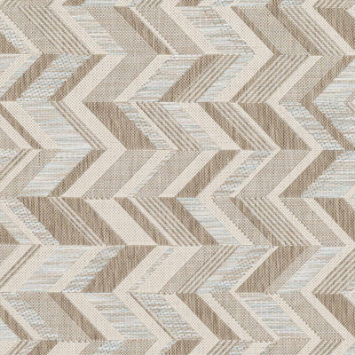 Ashbourne Brown/Beige Chevron Rug - Clearance