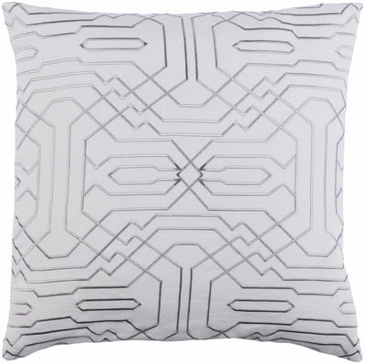 Ashwaubenon White Geometric Square Accent Pillow - Clearance